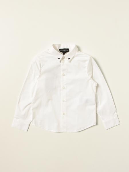 Emporio Armani shirt in cotton with eagle collar