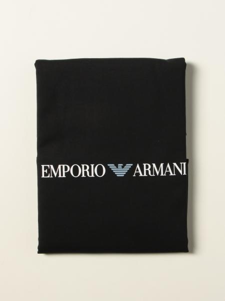 Emporio Armani bambino: Copertina Emporio Armani in cotone con logo