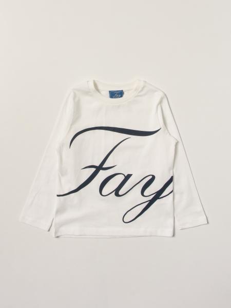 T-shirt Fay in cotone con big logo