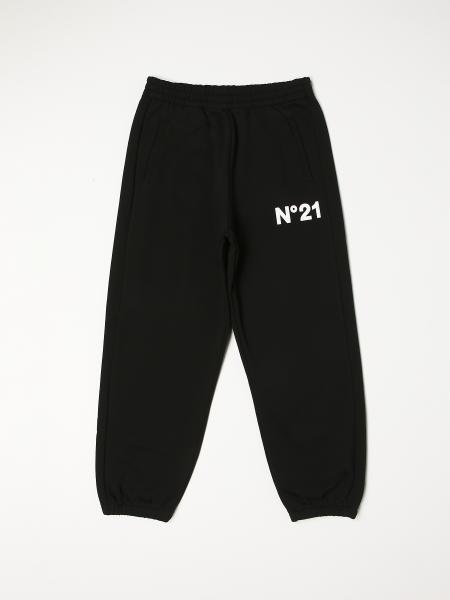 N ° 21 jogging trousers with rubberized logo
