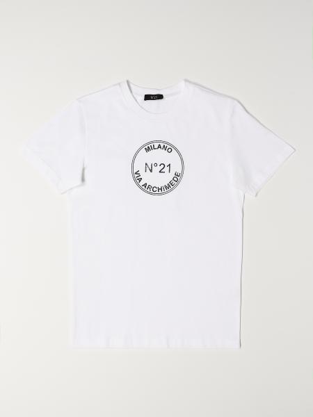 T-shirt N°21 in cotone con logo
