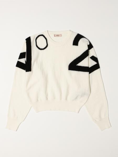 N° 21: Cropped sweater N ° 21 in wool blend
