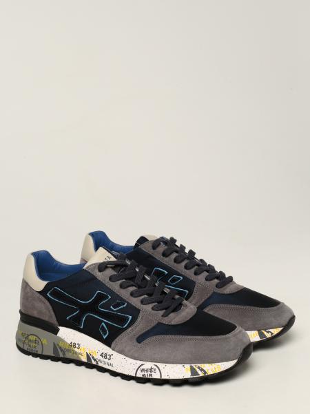 PREMIATA: Mick sneakers in nylon and suede - Blue | Sneakers Premiata MICK  5357 GIGLIO.COM