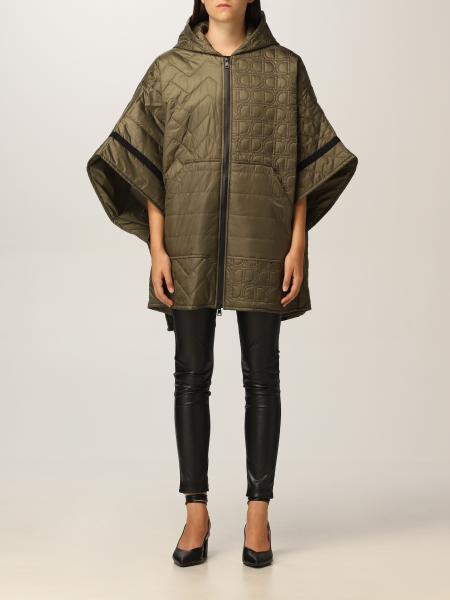Twin-set cape in quilted nylon