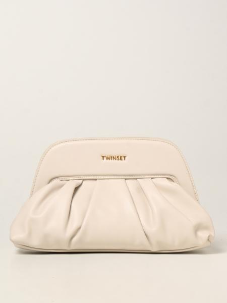 Twin-set pouch in synthetic leather