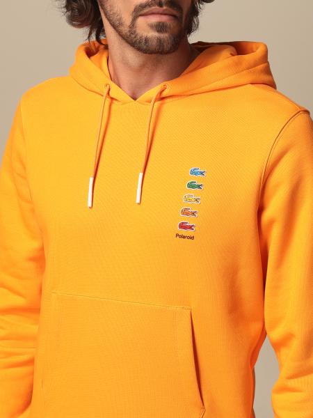 orange lacoste tracksuit