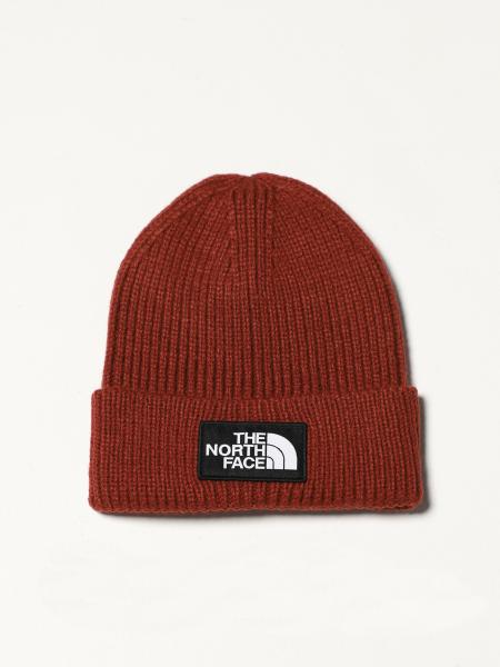 THE NORTH FACE: beanie hat with embroidered logo - Burgundy | The North ...