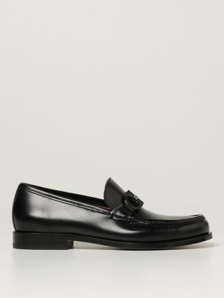 Salvatore Ferragamo men: Salvatore Ferragamo Rolo 10 moccasins in leather with Gancini clamp