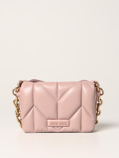 MIU MIU: shoulder bag for woman - Pink | Miu Miu shoulder bag ...