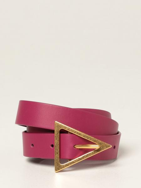Bottega Veneta women: Bottega Veneta triangular leather belt