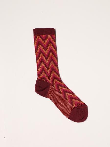M Missoni zigzag lurex socks