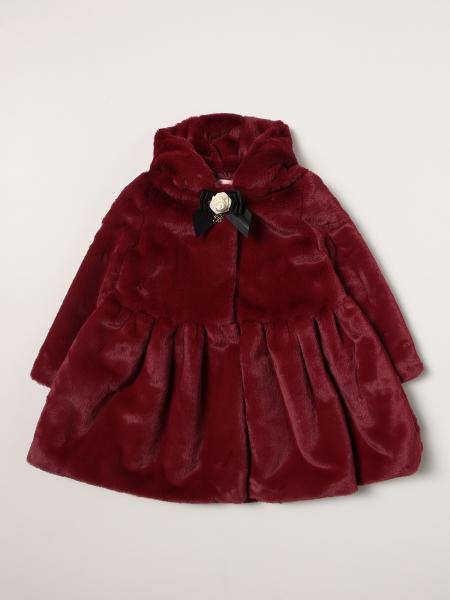 Одежда для девочек Miss Blumarine: Пальто Детское Miss Blumarine