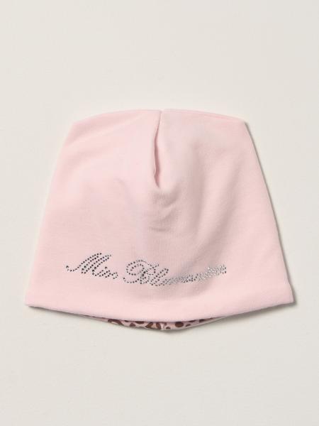 Miss Blumarine kids: Miss Blumarine hat with rhinestone logo