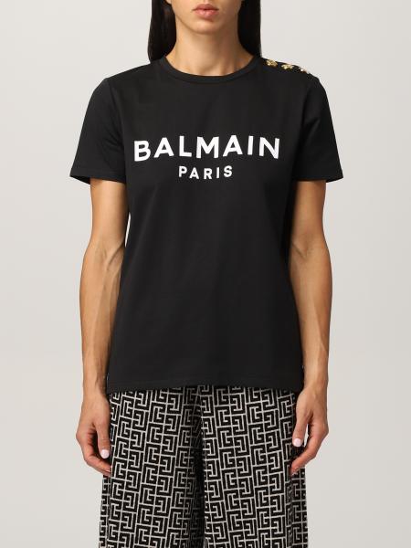 Balmain: Balmain Logo 棉质 T 恤
