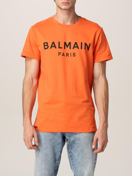 Balmain men: Balmain cotton t-shirt with logo