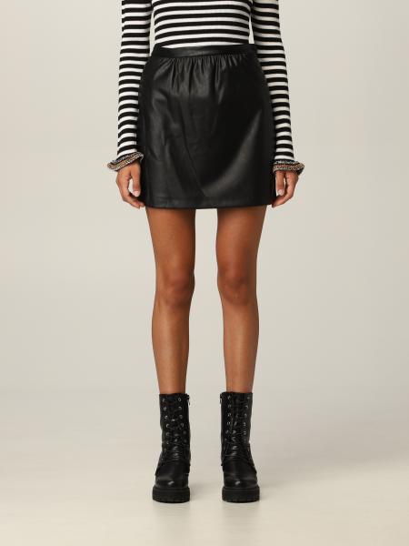 Pinko mini skirt in synthetic leather