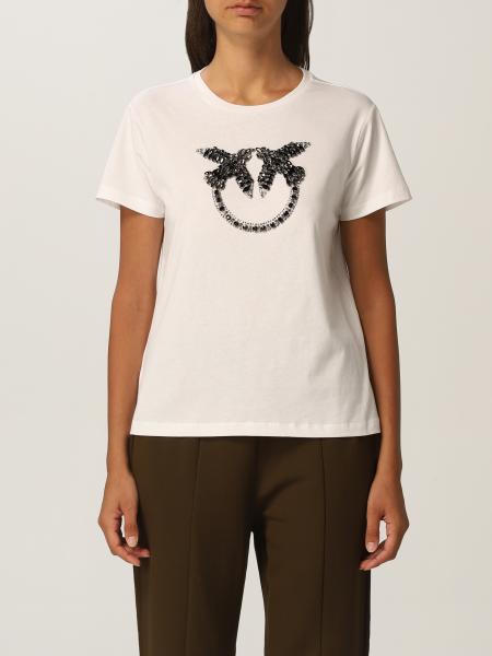 Pinko cotton T-shirt with embroidered logo