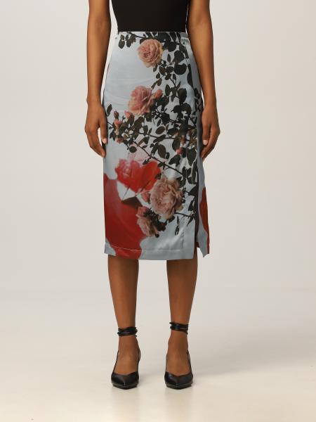 Gonna longuette con stampa floreale Giglio.com Donna Abbigliamento Gonne Gonne longuette 