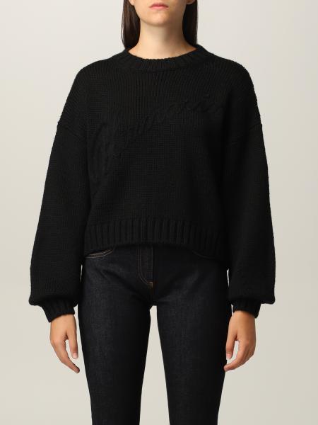 BLUMARINE: sweater for woman - Black | Blumarine sweater 2M129A online ...