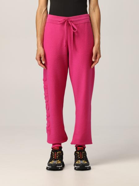 Versace women: Versace jogging pants in wool and cashmere
