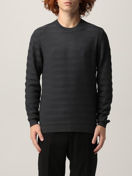 Emporio Armani sweater in jacquard viscose