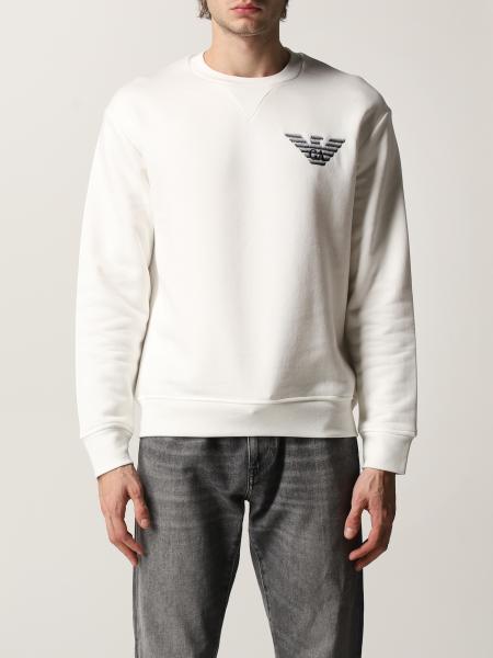 armani sweatshirt white