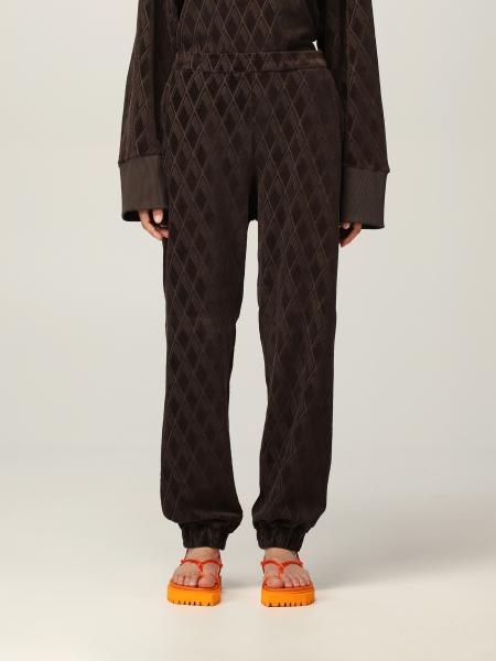 The Attico jogging trousers in jacquard velvet