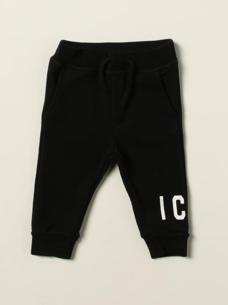 DSQUARED2 JUNIOR: jogging pants with logo - Black | Dsquared2 Junior