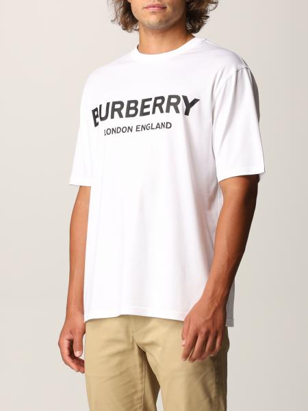 cotton t-shirt with logo - White | T-Shirt Burberry 8026017 GIGLIO.COM