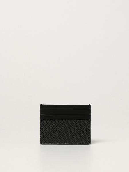 Fendi credit card holder in leather with FF logo