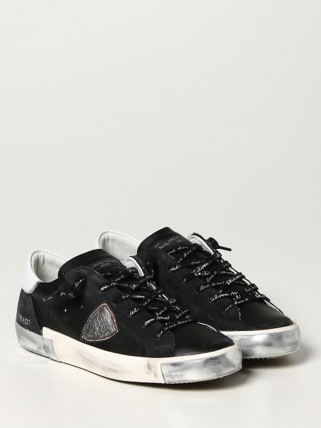 PHILIPPE MODEL: sneakers in leather | Sneakers Philippe Model Men White ...