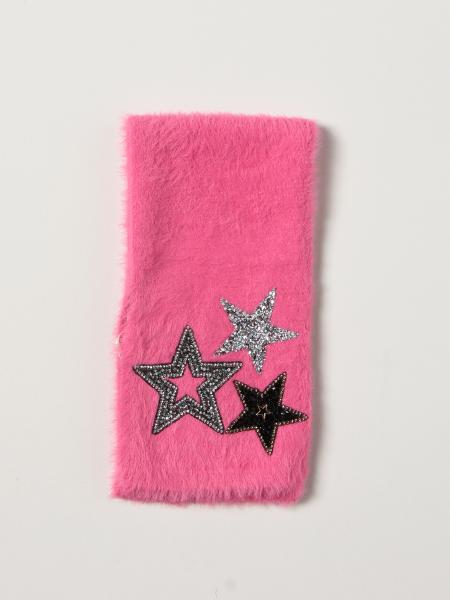Twin-set knitted scarf with lurex stars