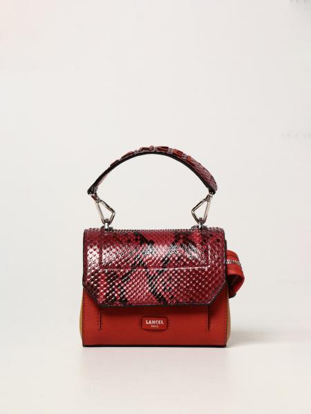 Ninon Lancel bag in grained leather and python