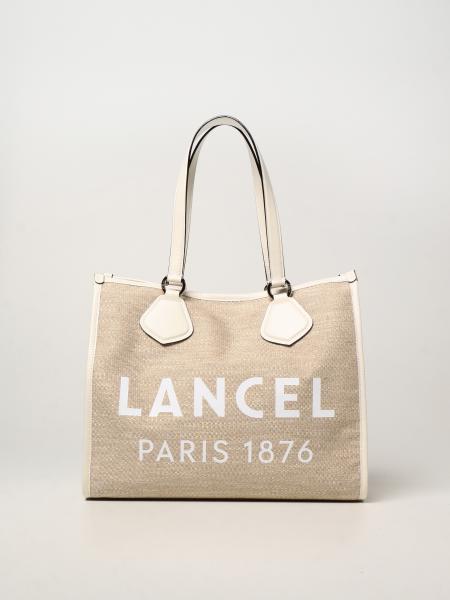 Lancel canvas tote bag