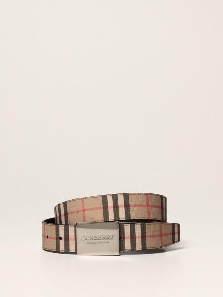 Burberry reversible belt in e-canvas check