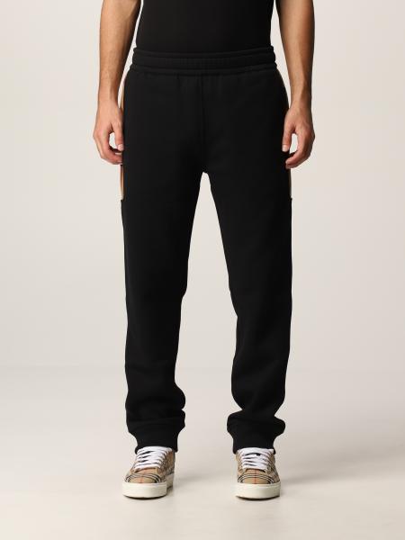 Burberry uomo: Pantalone jogging Burberry in cotone stretch