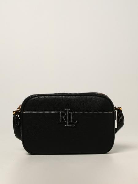 LAUREN RALPH LAUREN: Carrie bag with monogram - Black | Lauren Ralph ...