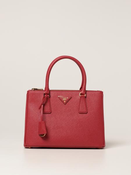 Prada Medium Galleria Top Handle Bag In Saffiano Leather in Black