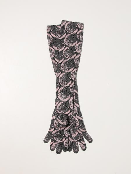 Prada women: Long patterned Prada gloves