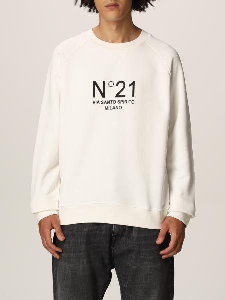 N° 21: N ° 21 cotton sweatshirt with logo