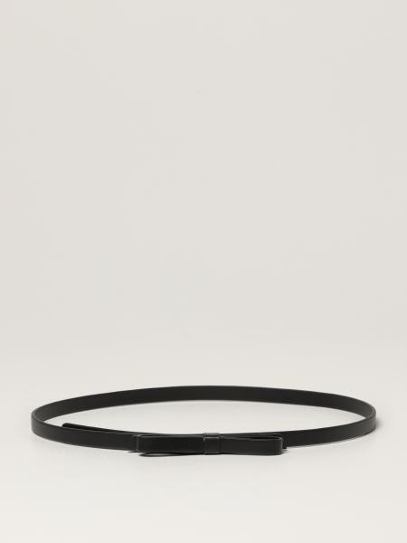 Red Valentino women: Red (V) leather belt with bow
