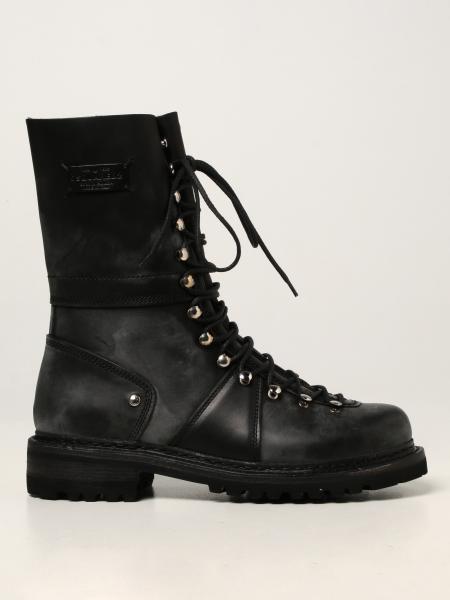 Dsquared2 men's shoes: Dsquared2 Combat combat boots in leather
