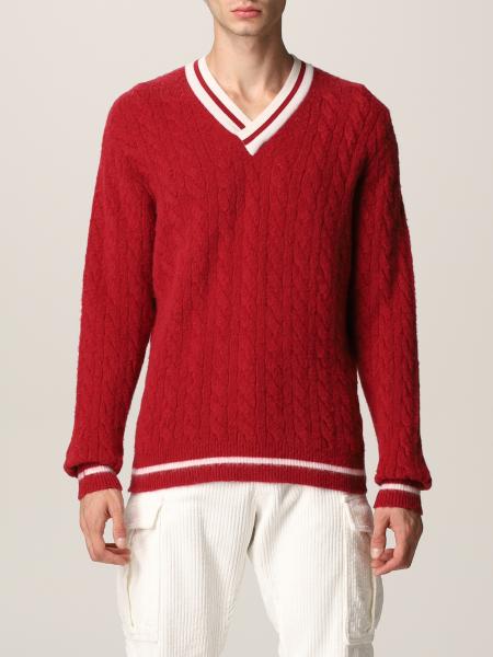 Eleventy men: Eleventy sweater in cable-knit wool