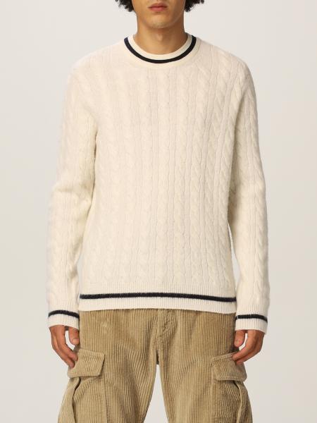 Eleventy men: Eleventy sweater in cable-knit wool