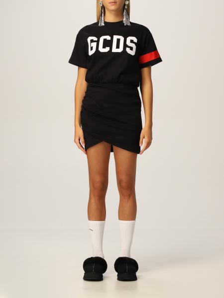 Gcds cotton dress with big logo