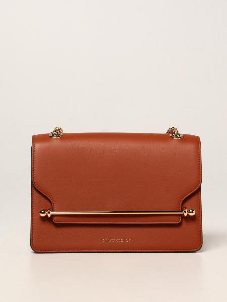 Strathberry Mini East/West Leather Bag - Brown