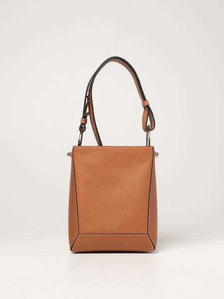 STRATHBERRY: midi wool bag in textured and smooth leather - Leather