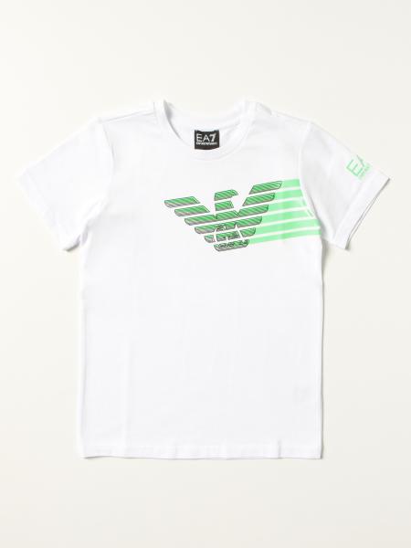 Ea7: T-shirt Manuel Ritz in cotone con logo