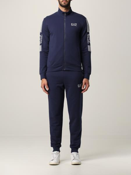 Ea7: Set giacca + pantalone jogging 7 Lines EA7 in cotone con logo