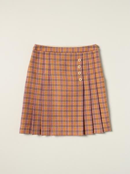 Gucci checked wool skirt